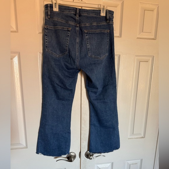 Frame Le Crop Mini Boot Kick Flare Denim Bootcut Blue Jeans 30 - Picture 7 of 7